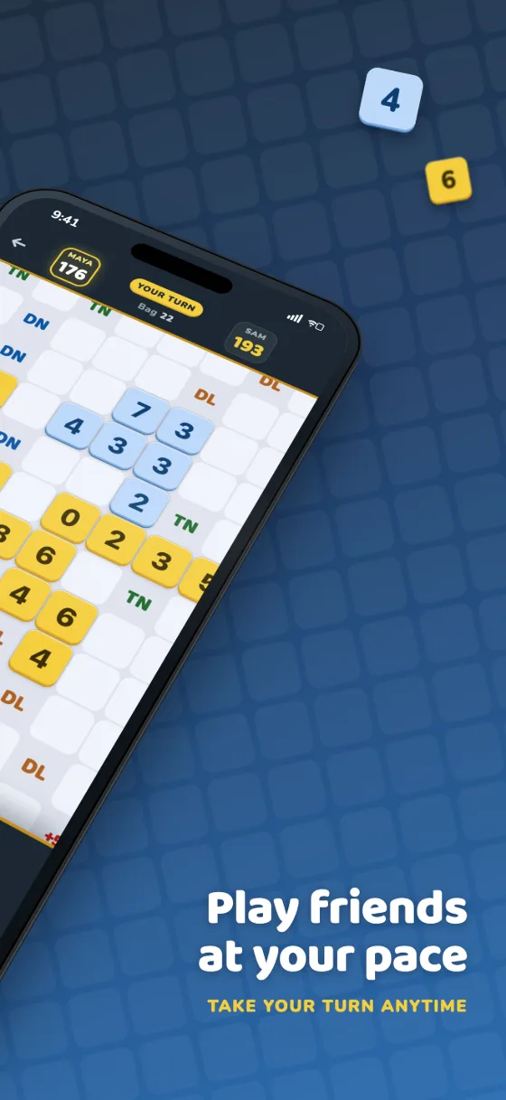 Play friends at your pace: take your turn anytime