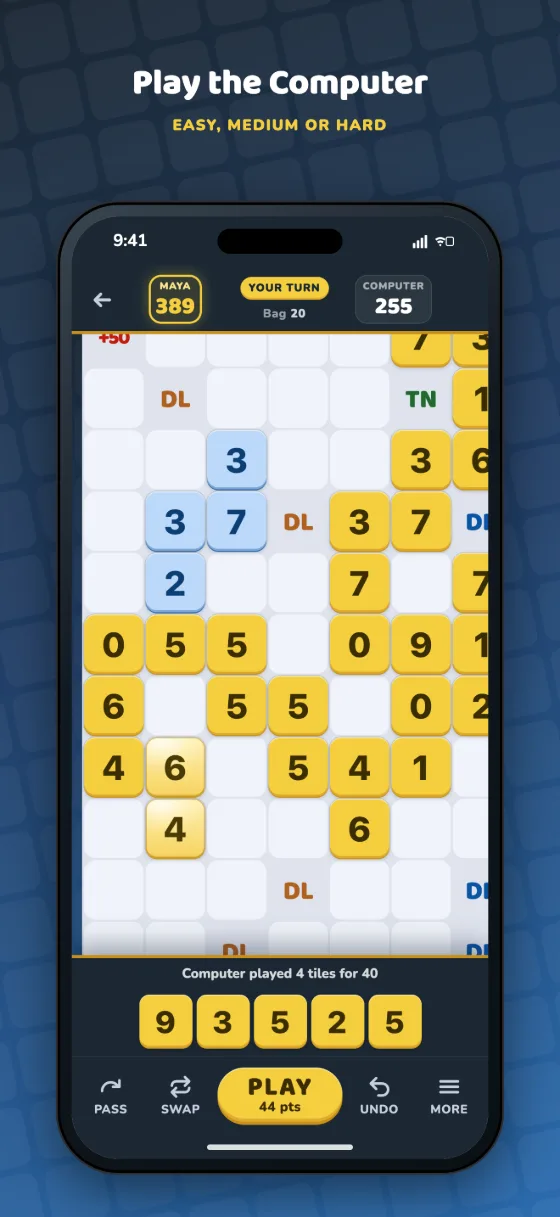 Playing the Computer, a move ready to play